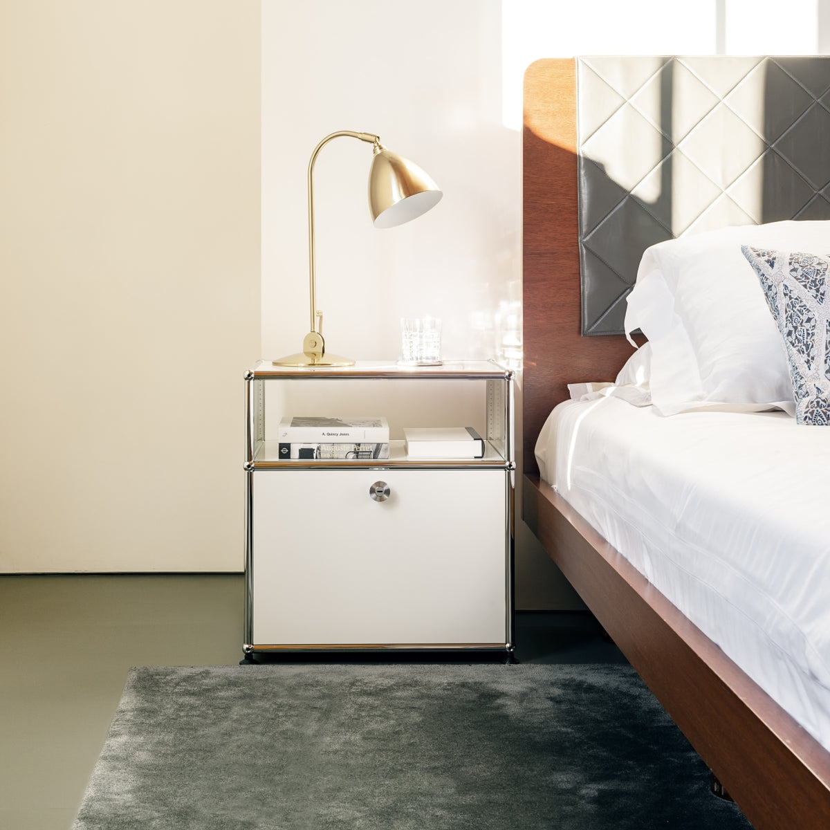USM Haller Modern Steel Nightstand (P) – USM Modular Furniture