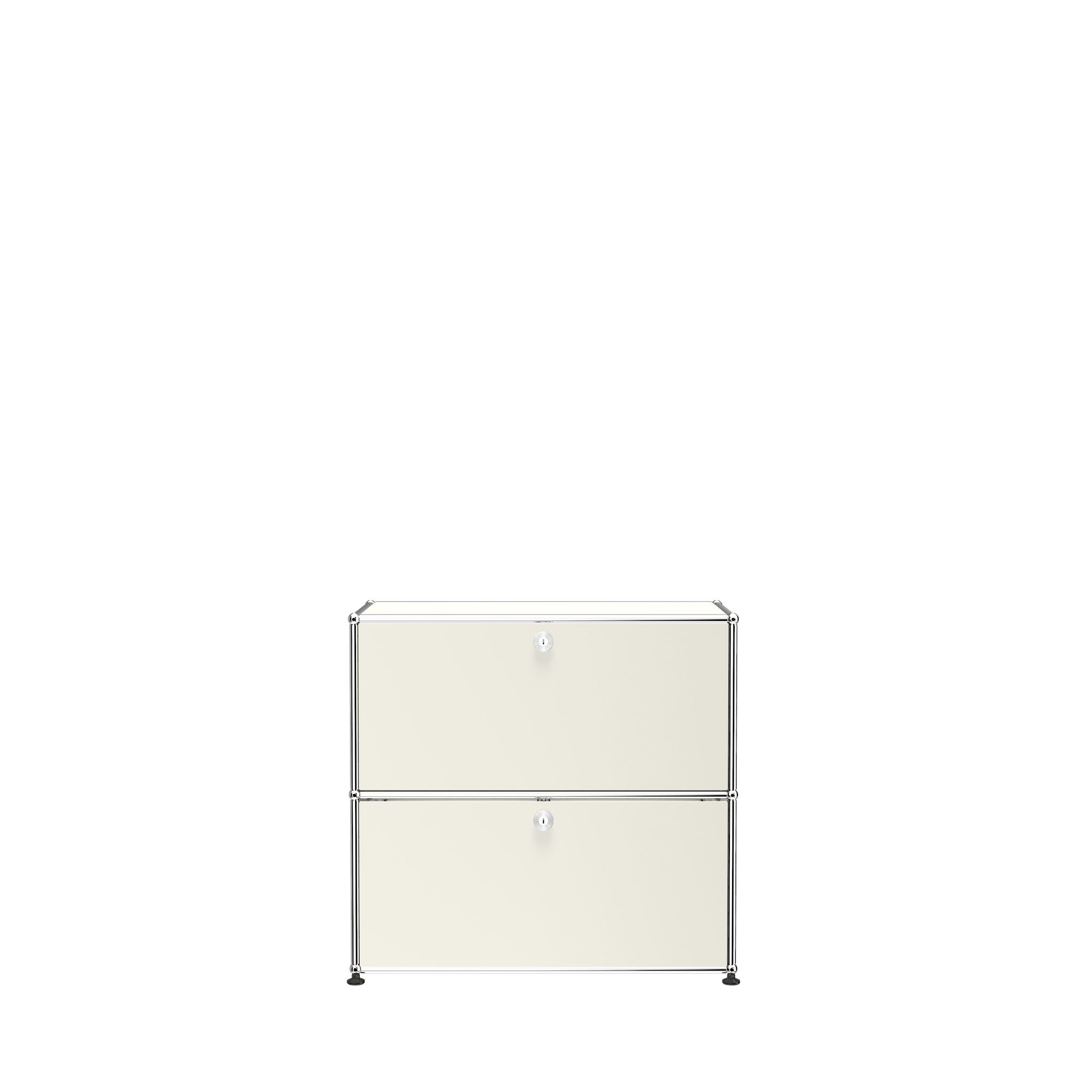 USM Haller Small Modern File Cabinet (C1AF) in Pure White