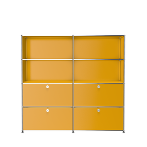 USM Haller Storage & Shelving Unit With Drawers (S2) in Golden Yellow