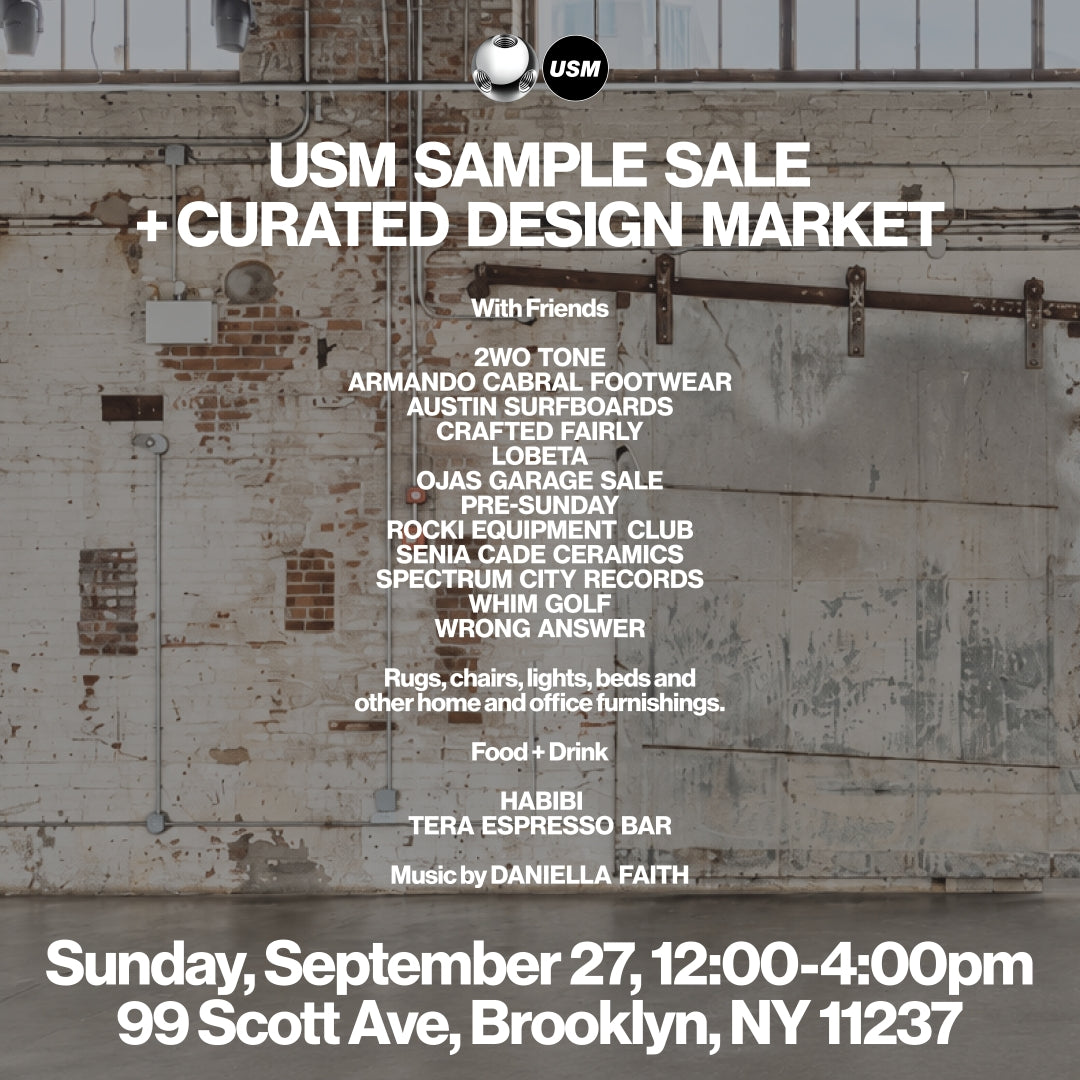 USM Sample Sale + Curated Design Market – USM Modular Furniture
