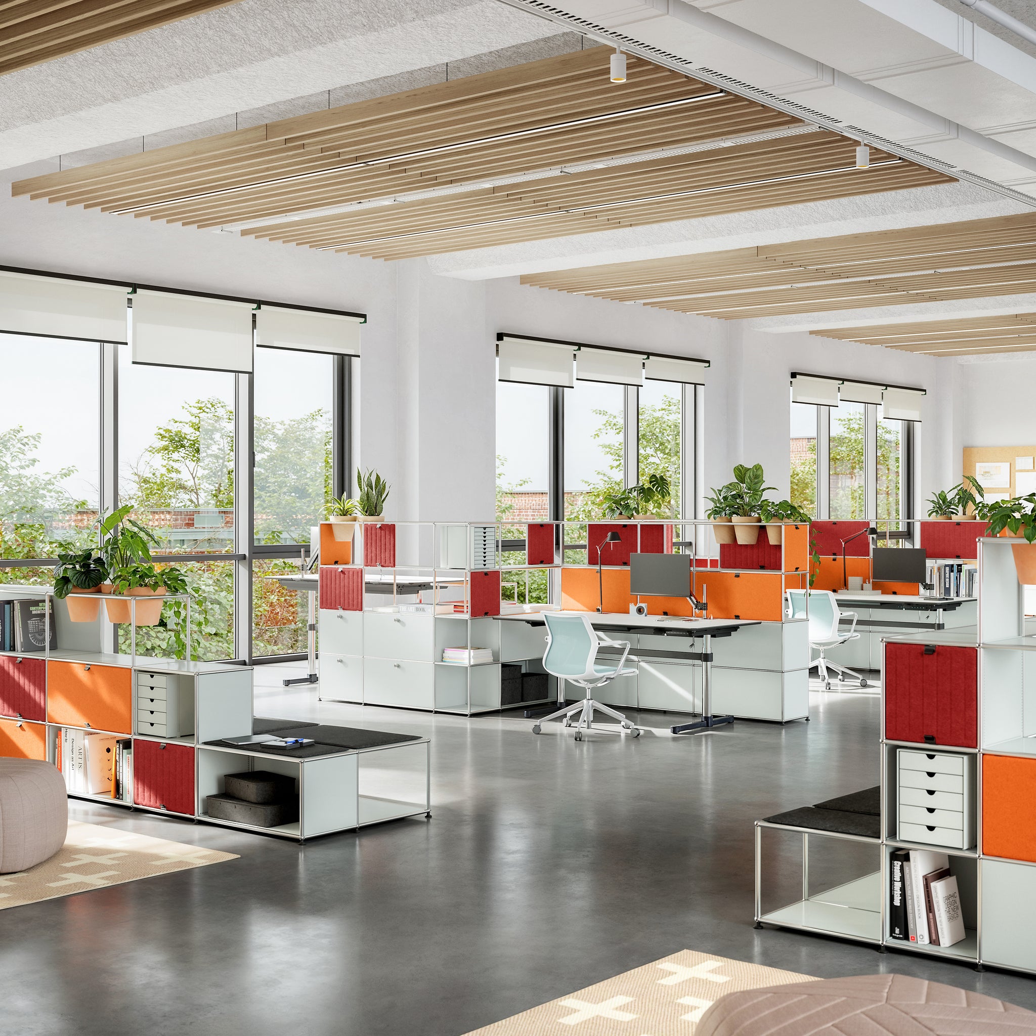 104104様　USM Haller 250x750 panel USM Modular Furniture