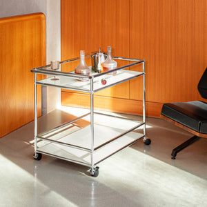 Modern Steel Bar or Serving Cart (L18) – USM Modular Furniture