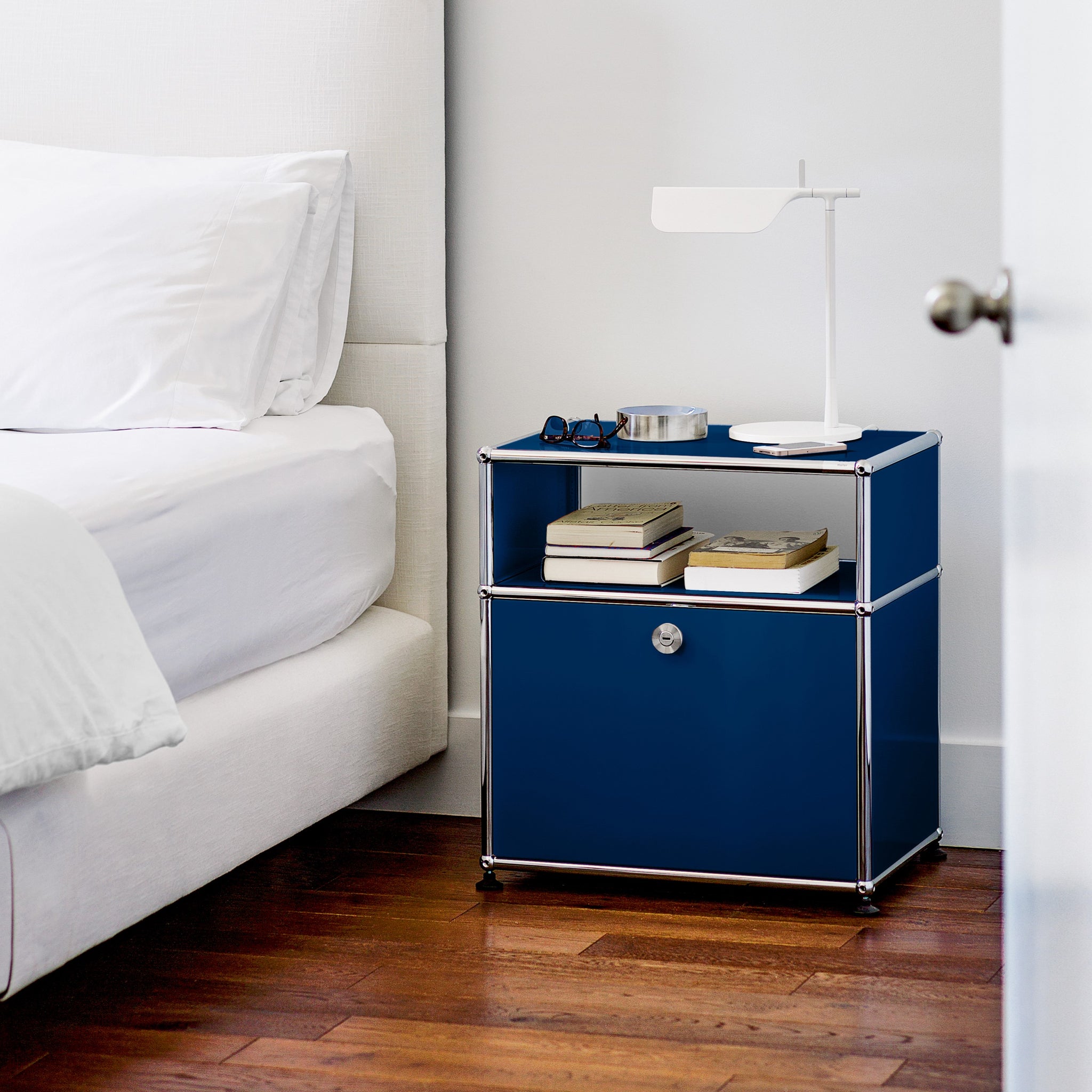 USM Haller Modern Steel Nightstand P USM Modular Furniture USM Haller Modern Steel Nightstand P USM Modular Furniture