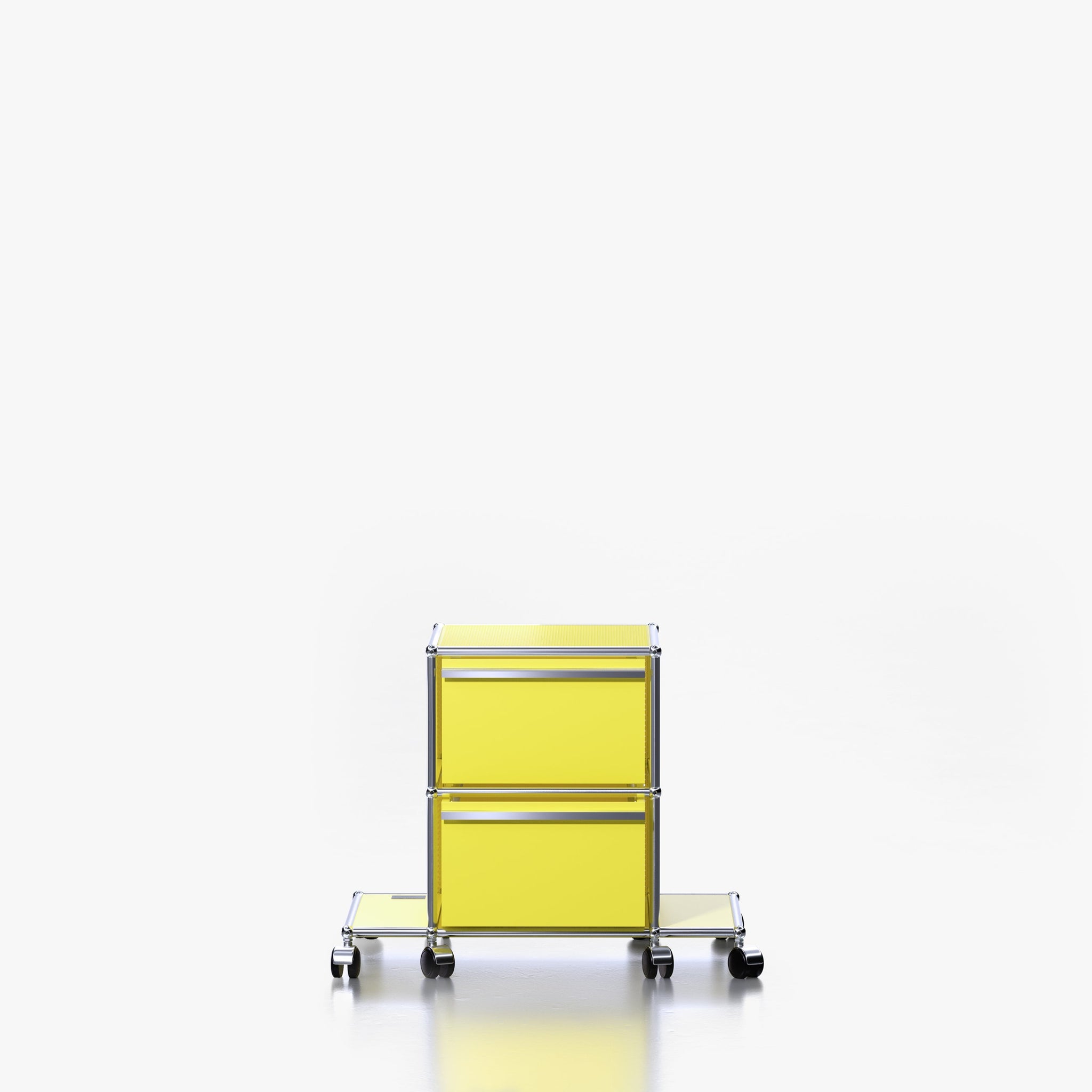 Tower E (Depot): Mobile Pedestal Cabinet in Soho Yellow (Front View)