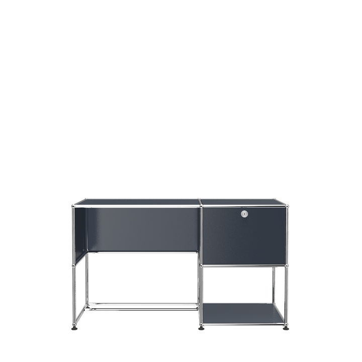 パソコンデスク Manabu USM haller black 125cm Table Black Linoleum Modern Office Table (T69) – USM Modular Furniture