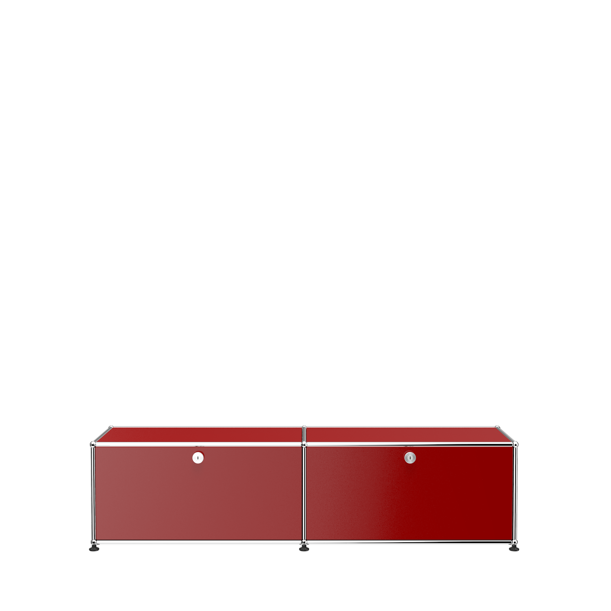 USM Haller Media Console Cabinet (B218) in Ruby Red