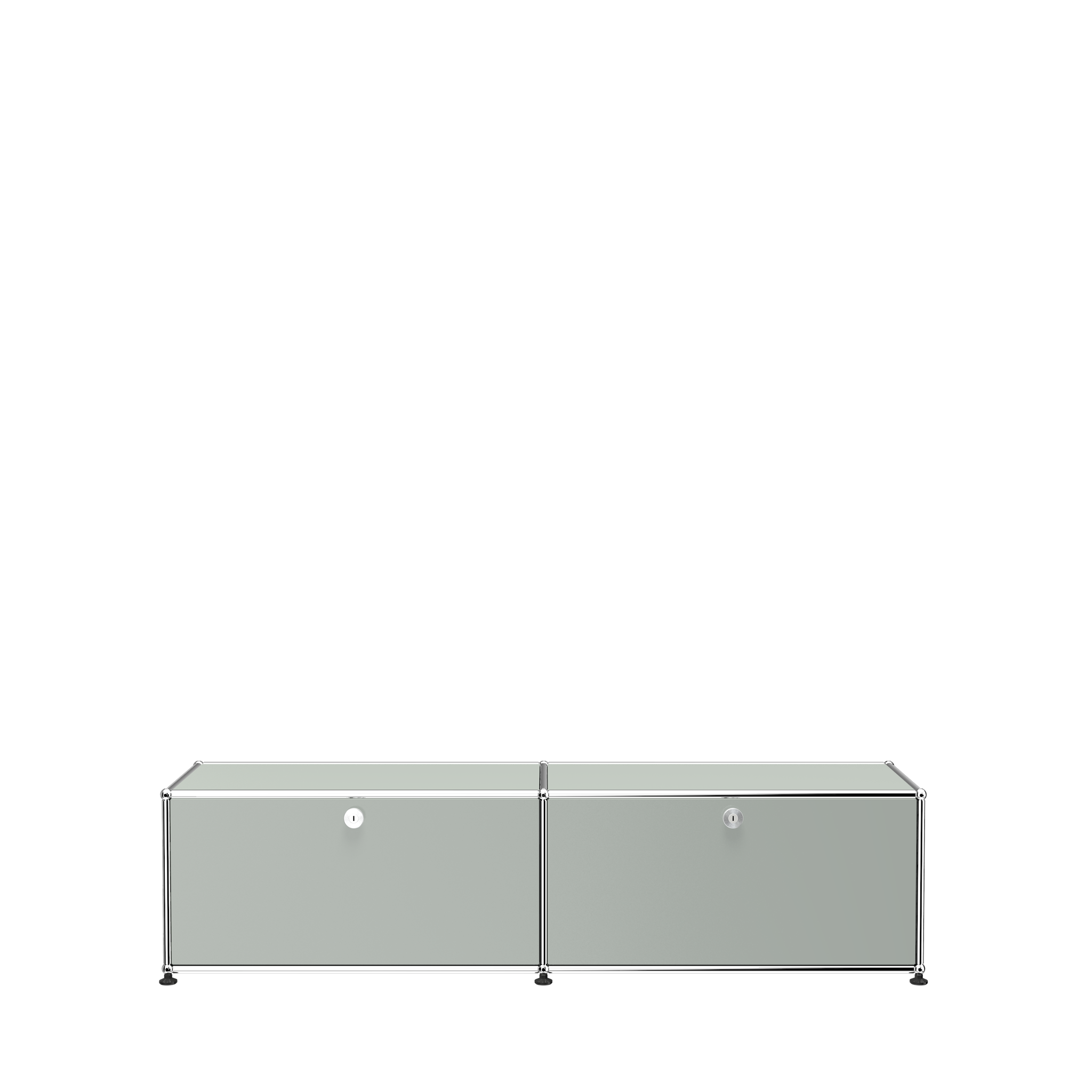 USM Haller Media Console Cabinet (B218) in Light Gray