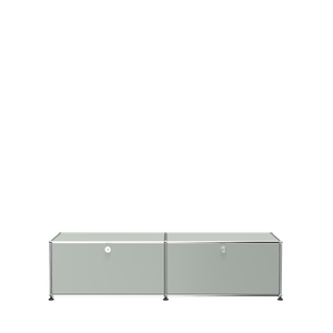 USM Haller Media Console Cabinet (B218) in Light Gray
