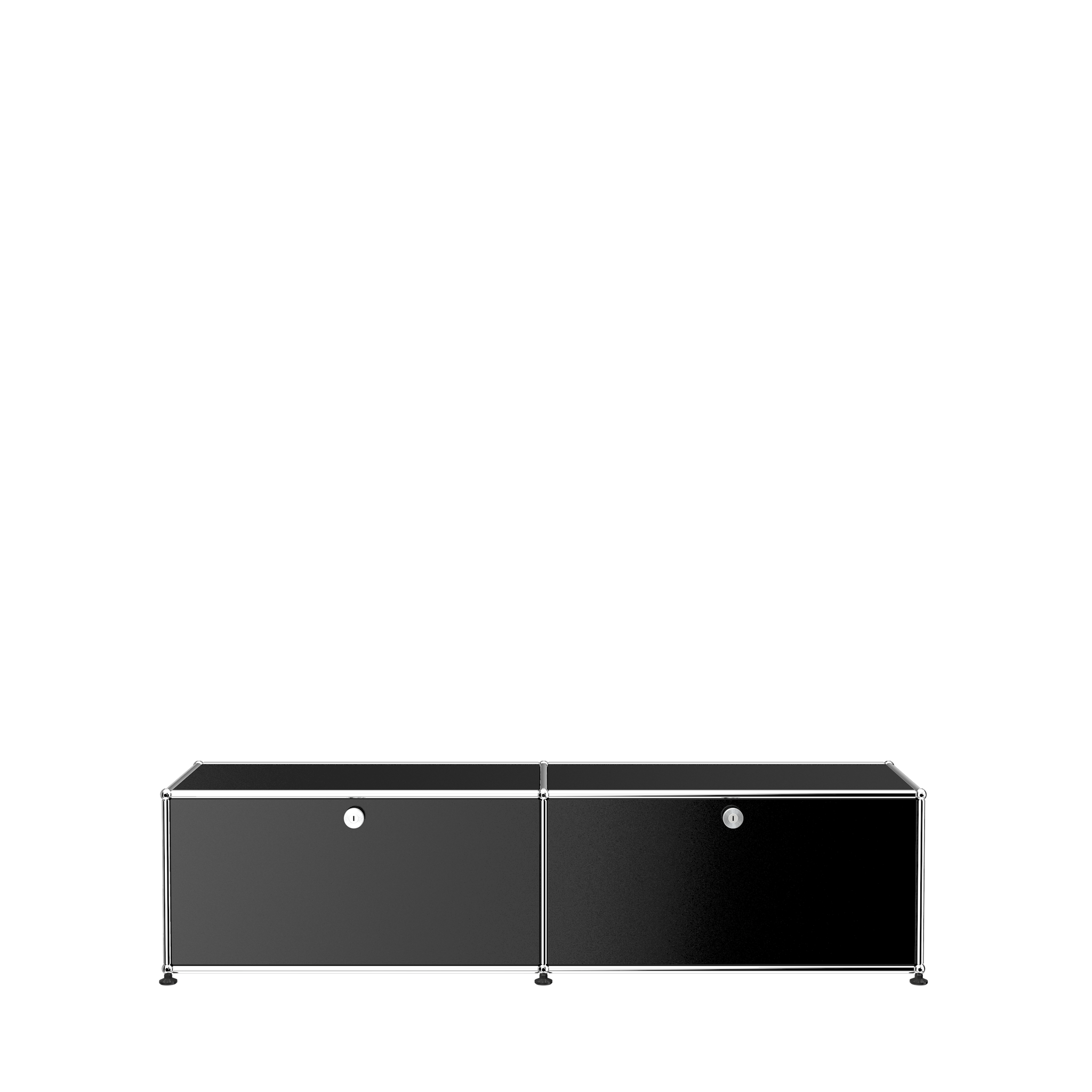 USM Haller Media Console Cabinet (B218) in Graphite Black