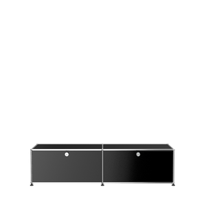 USM Haller Media Console Cabinet (B218) in Graphite Black
