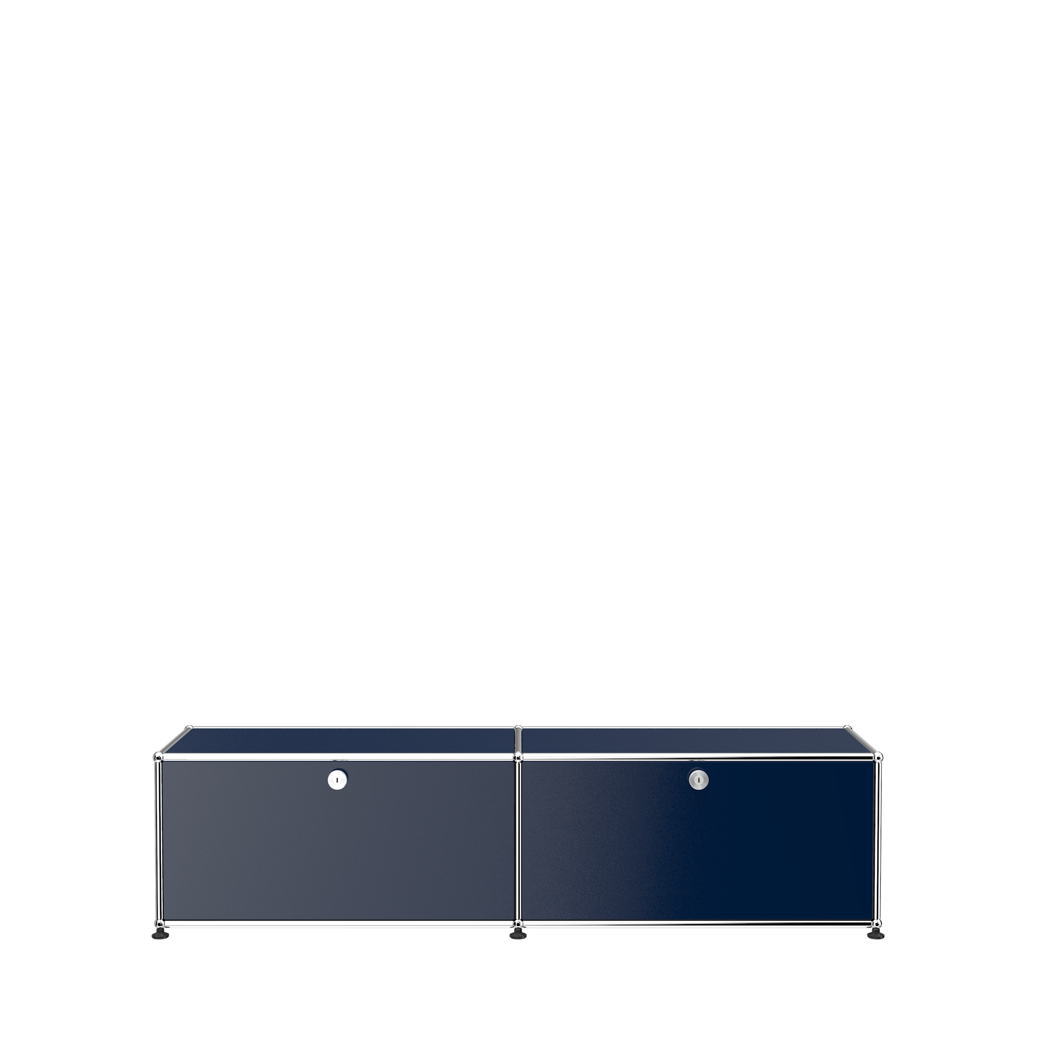 USM Haller Media Console Cabinet (B218) in Steel Blue