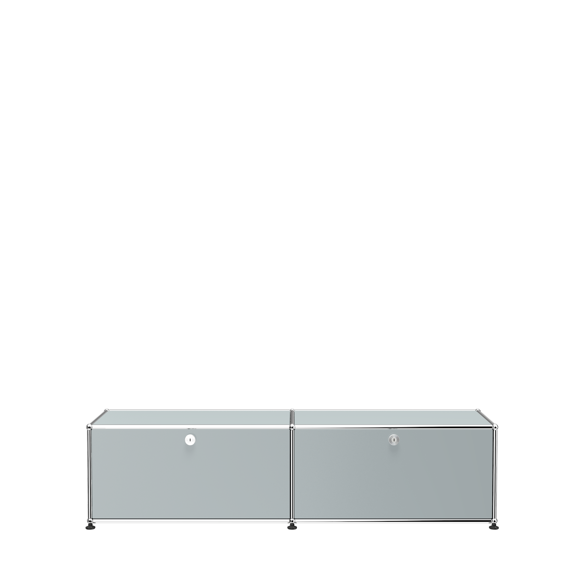 USM Haller Media Console Cabinet (B218) in Matte Silver