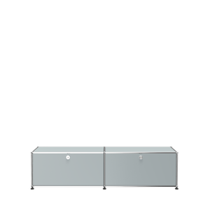 USM Haller Media Console Cabinet (B218) in Matte Silver