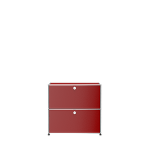 USM Haller Small Modern File Cabinet (C1AF) in Ruby Red
