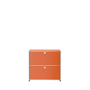 USM Haller Small Modern File Cabinet (C1AF) in Pure Orange