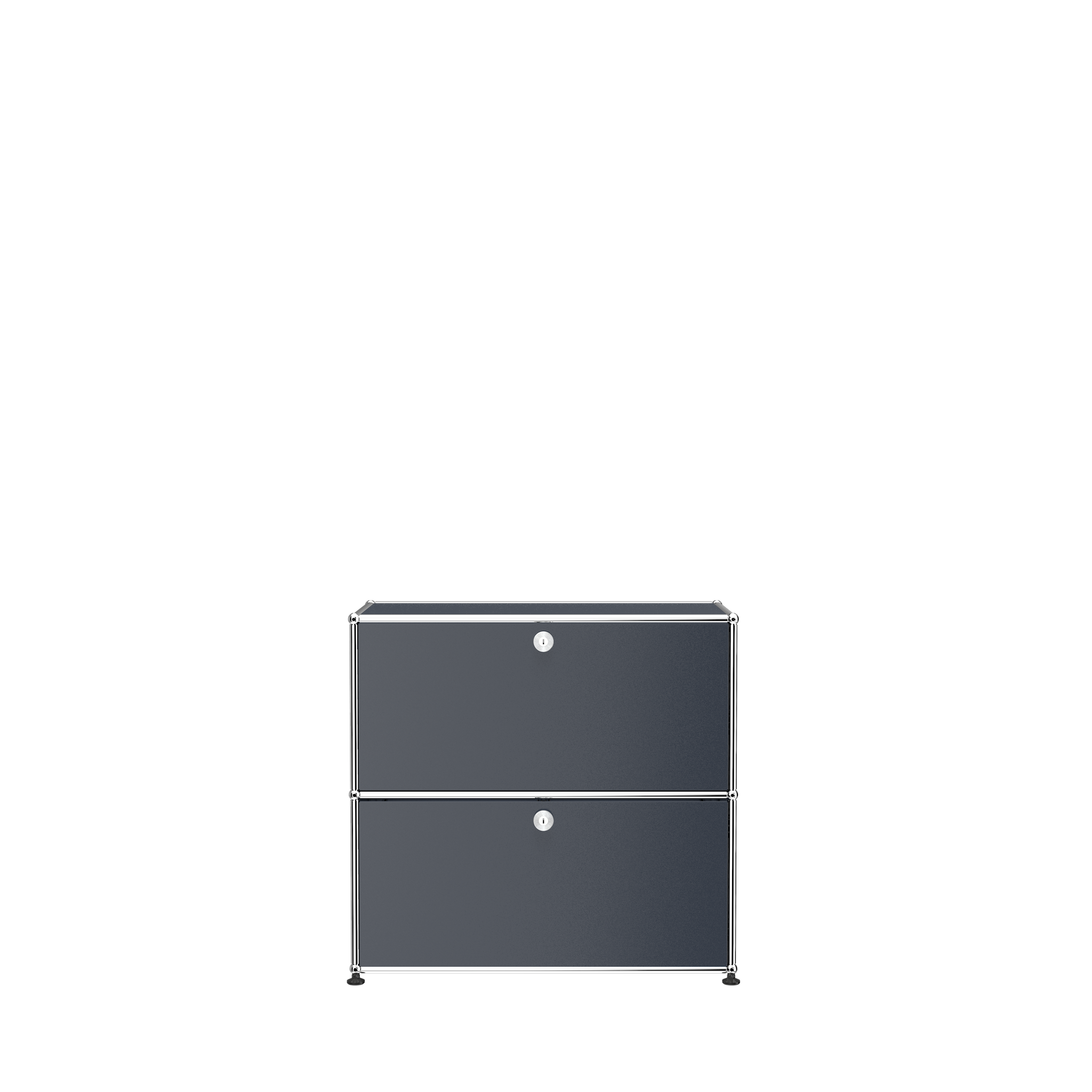 USM Haller Small Modern File Cabinet (C1AF) in Anthracite