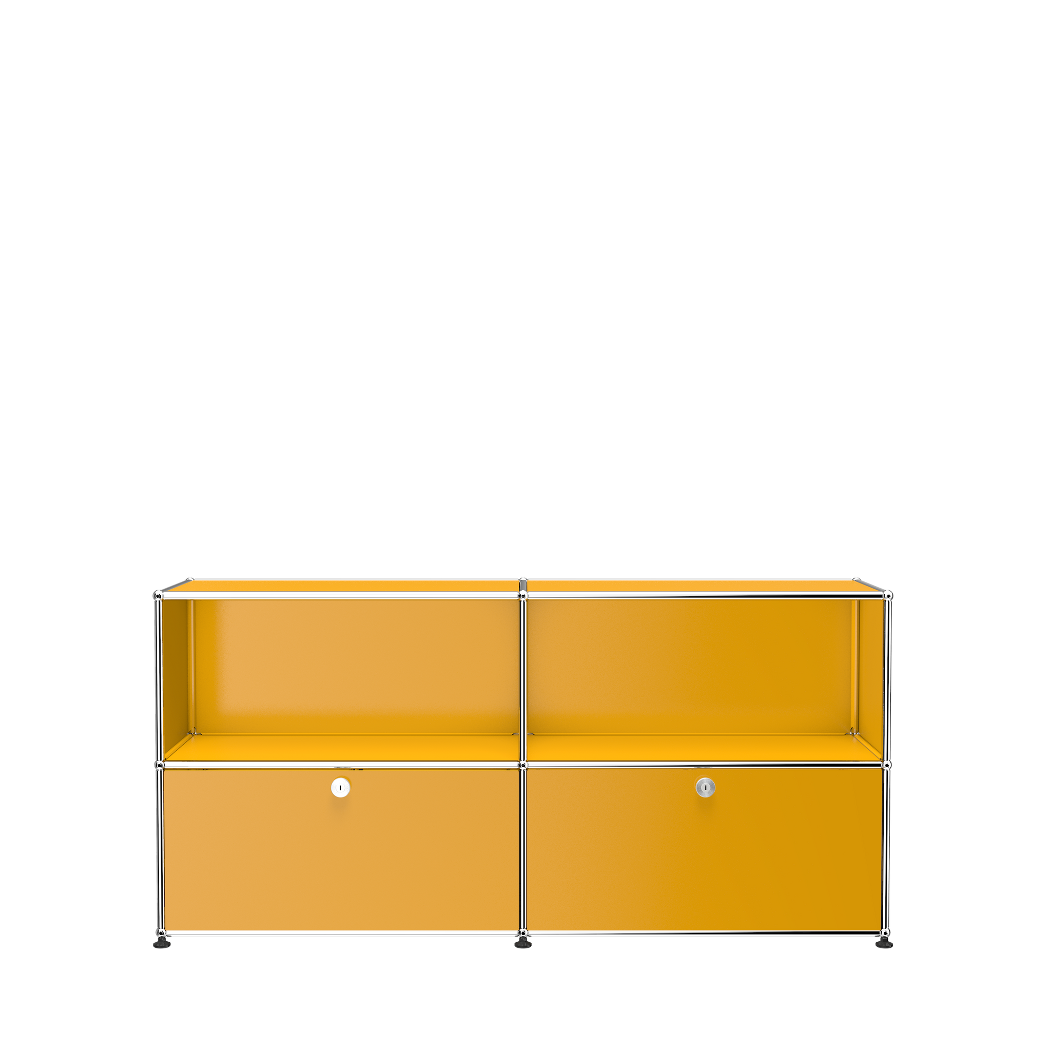 USM Haller Modern Credenza File Cabinet (C2AF) in Golden Yellow
