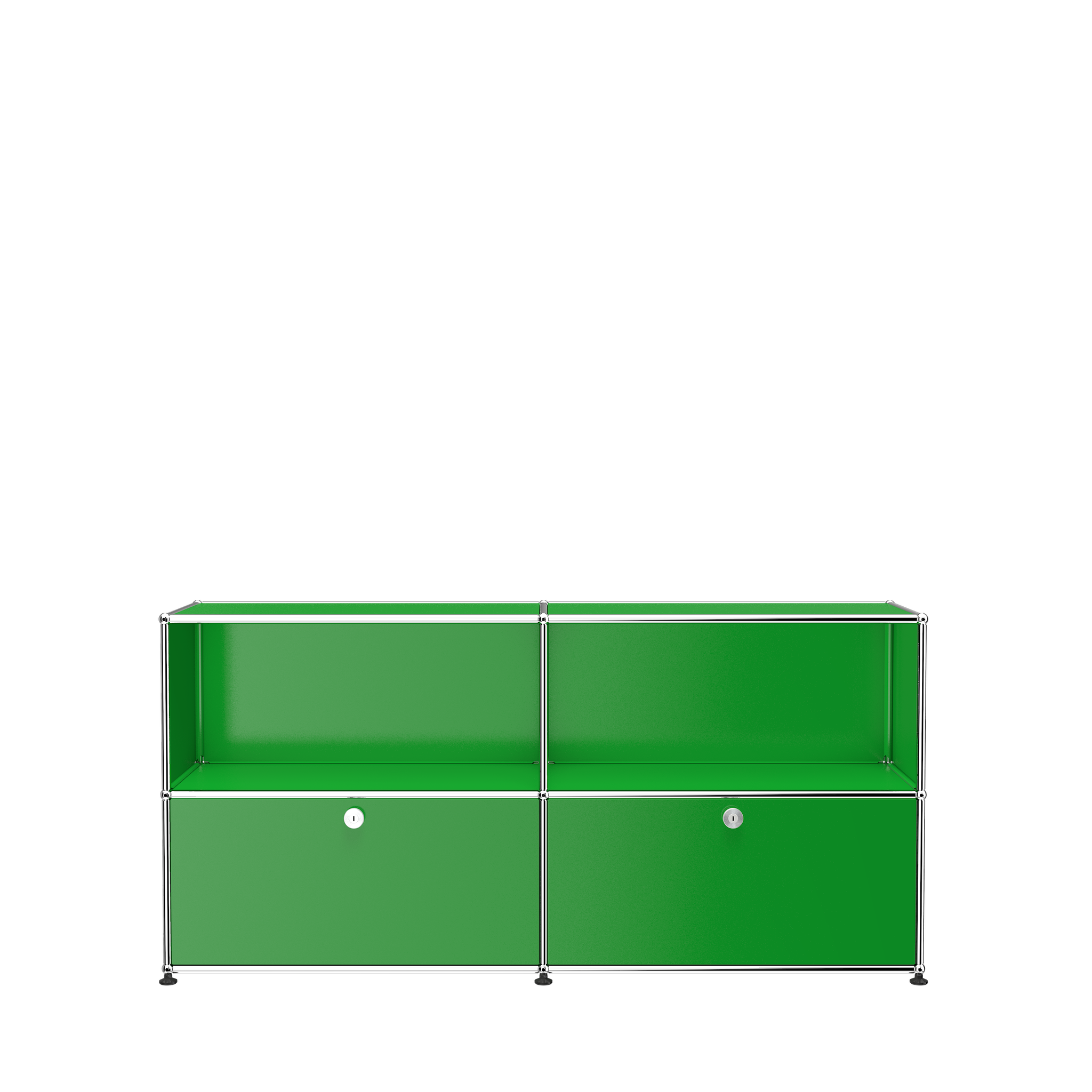 USM Haller Steel 2 Door Credenza File Cabinet (C2A) in Green