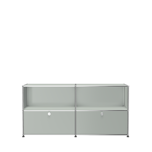 USM Haller Steel 2 Door Credenza File Cabinet (C2A )in Light Gray