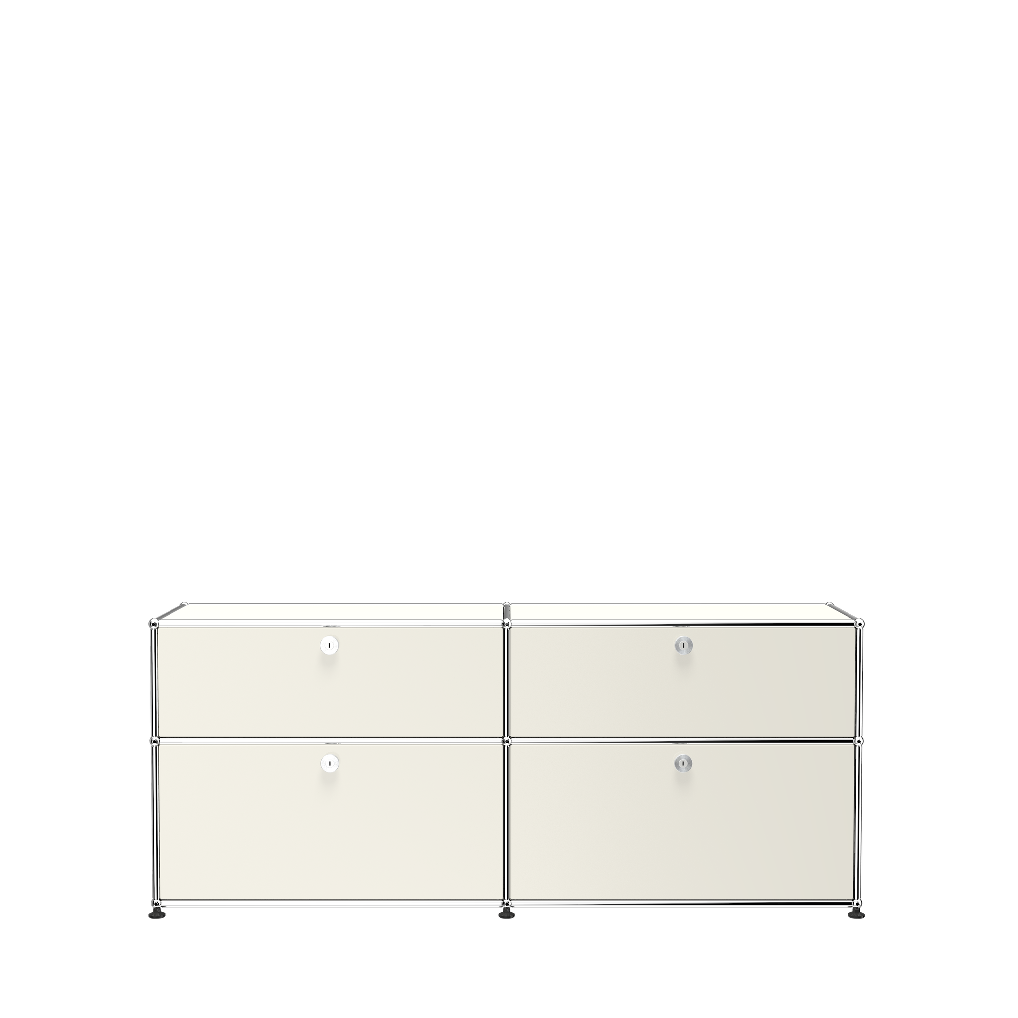 USM Haller Storage Credenza Sideboard with Drawers (D) in Pure White