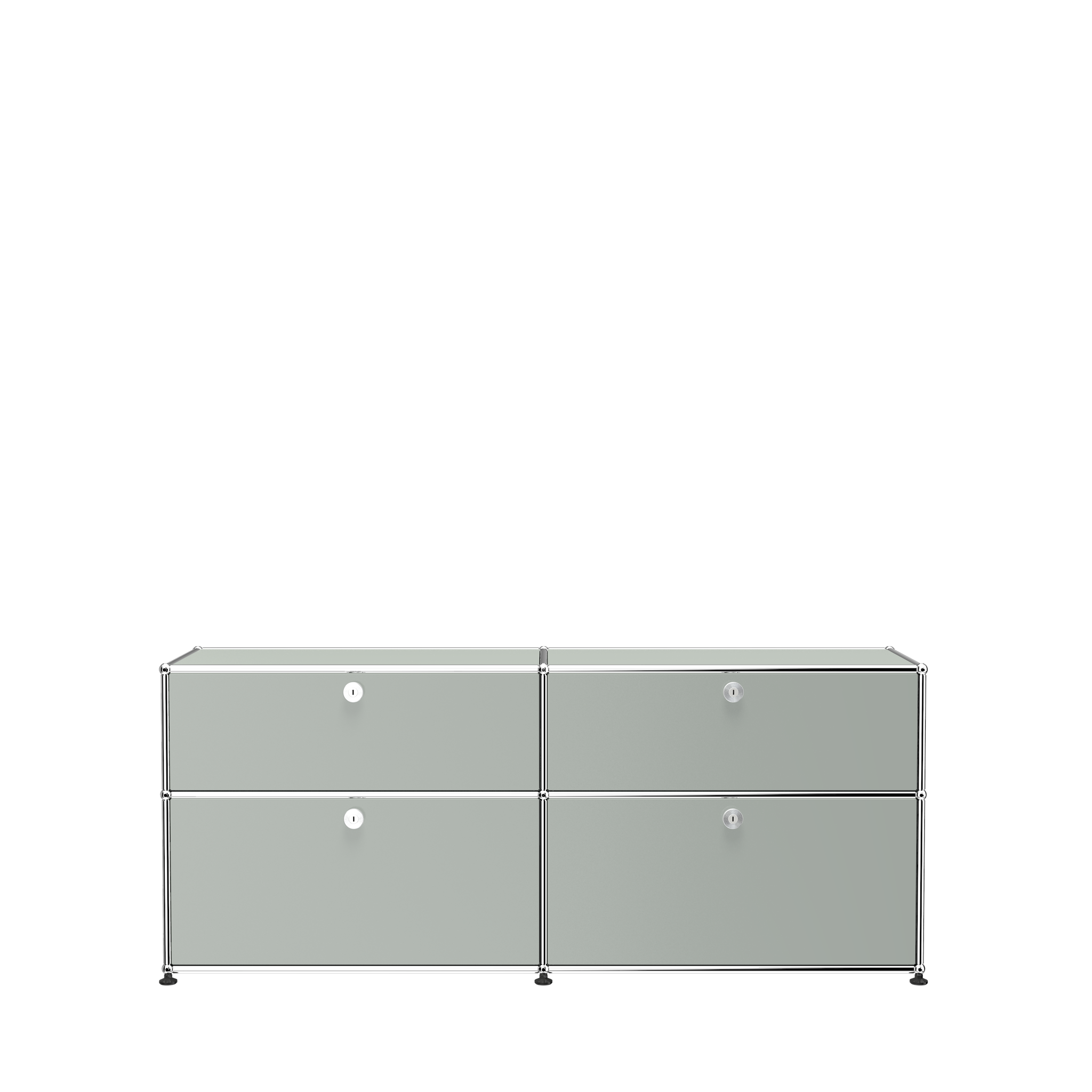USM Haller Storage Credenza Sideboard with Drawers (D) in Light Gray