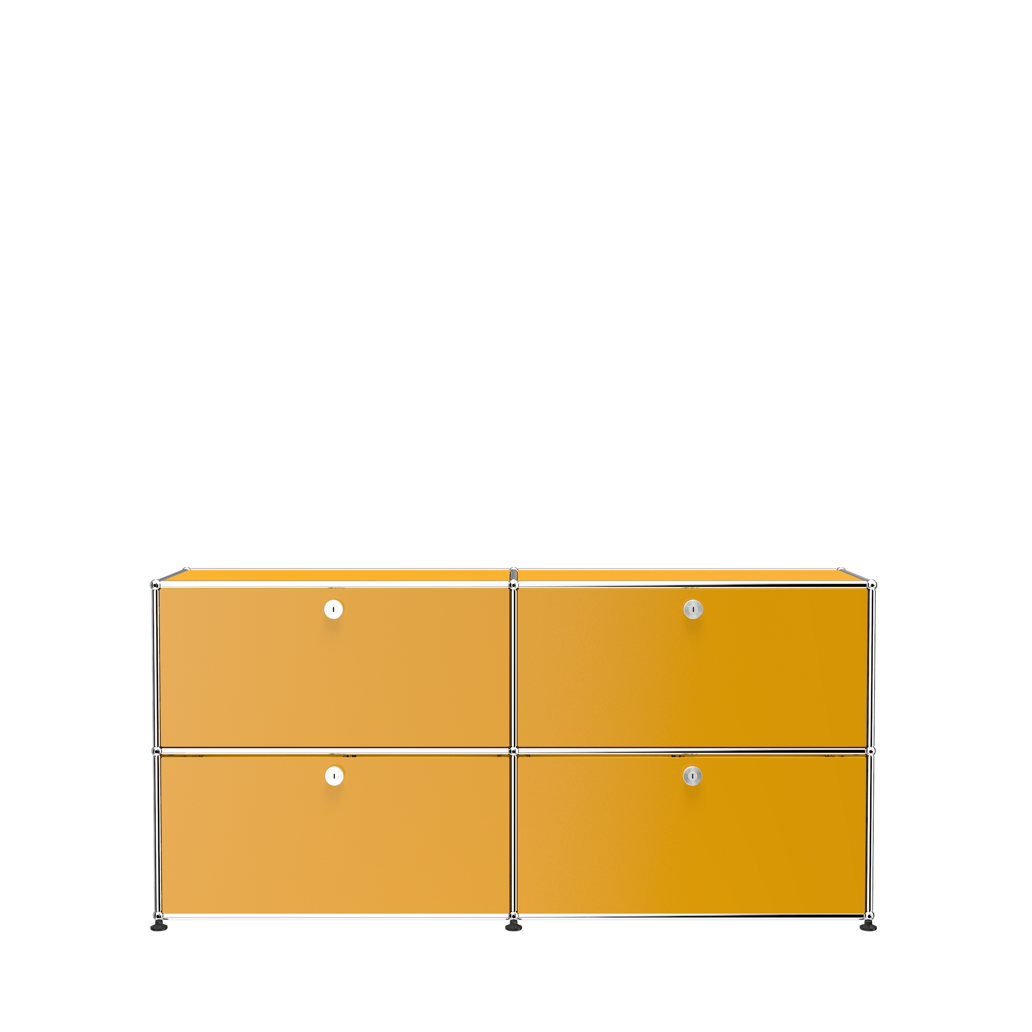 Office File Cabinet Credenza with Doors (E2F) in Golden Yellow