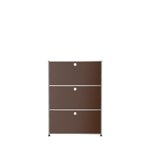 3 Drawer Modern File Cabinet (G118F) in Brown