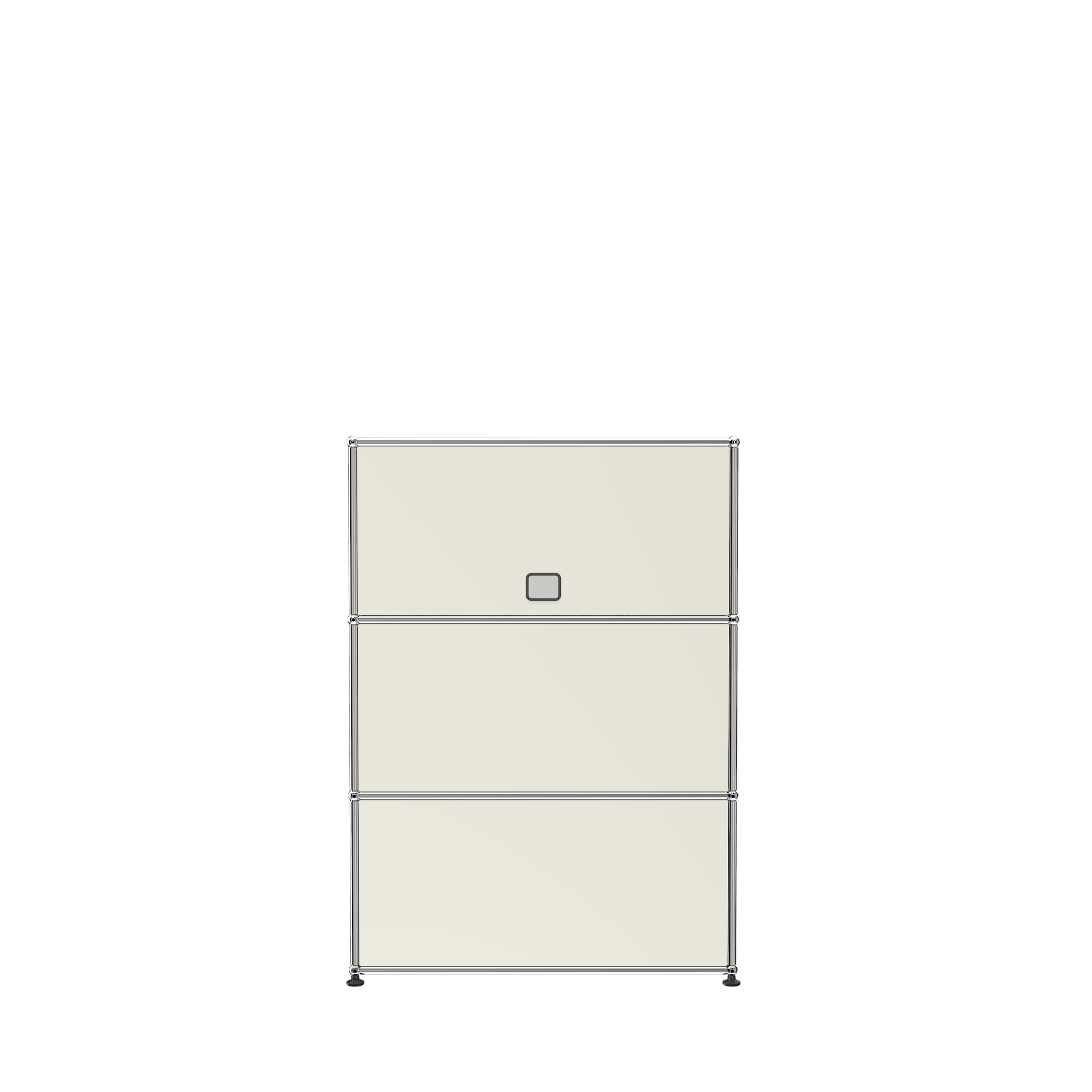 3 Drawer Modern File Cabinet (G118F) Back View