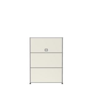 3 Drawer Modern File Cabinet (G118F) Back View