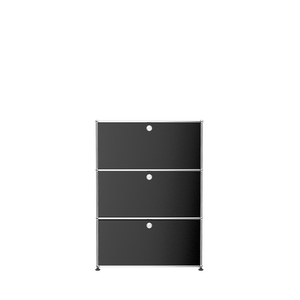 USM Haller Minimalist Credenza Storage (G118) in Graphite Black