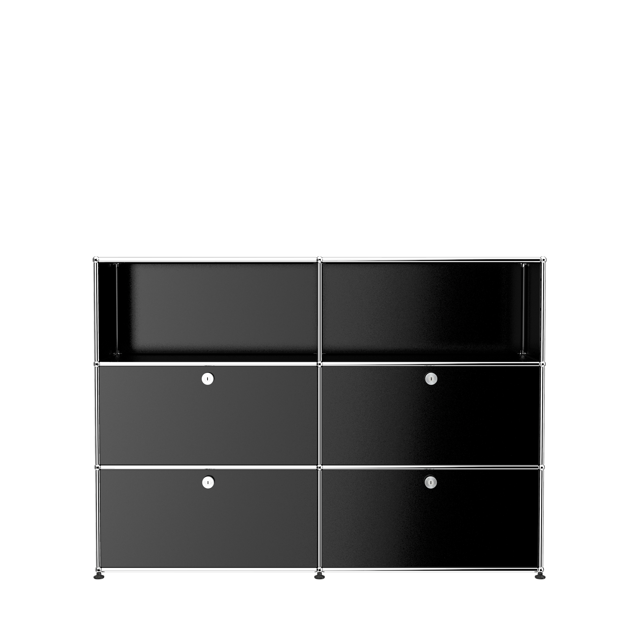 USM Haller Modern Storage Cabinet (G2A) in Graphite Black