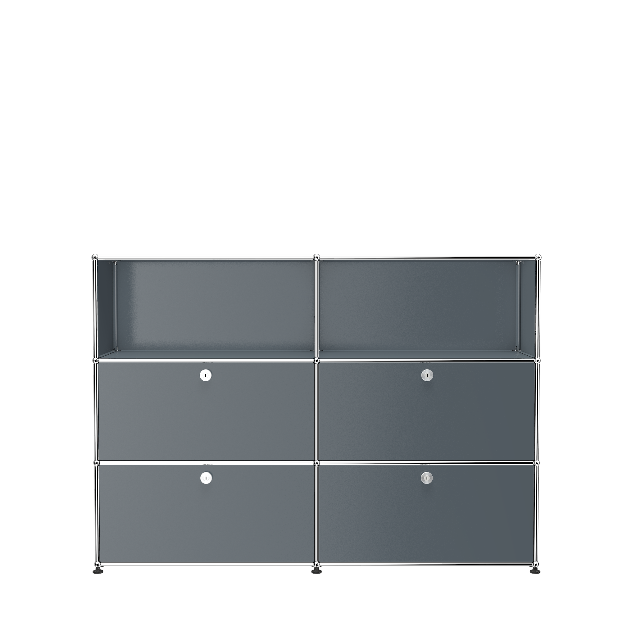 USM Haller Modern Storage Cabinet (G2A) in Mid Gray
