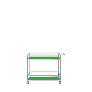 Modern Steel Bar Cart (L18) in Green