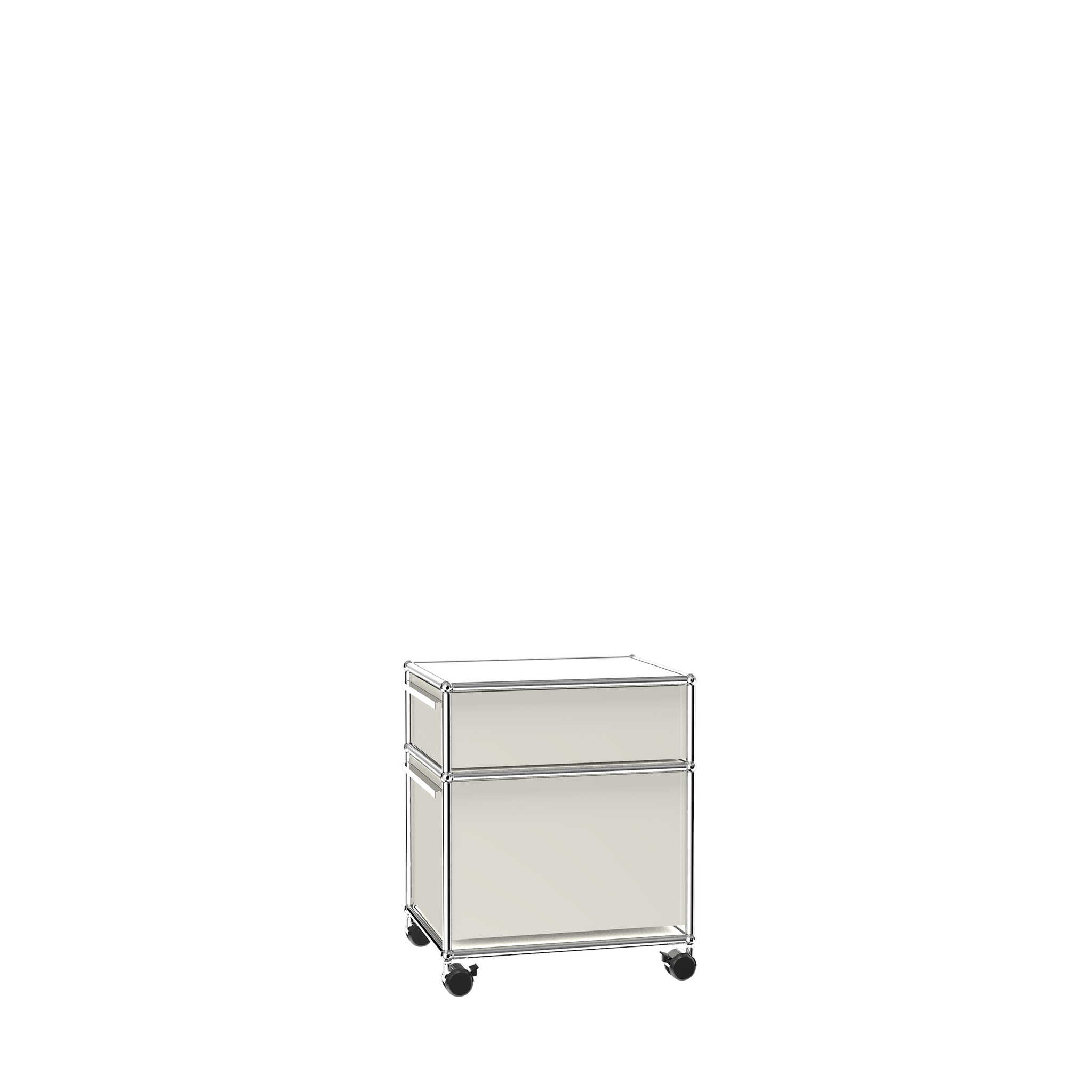 Modern 2 Drawer Pedestal Filing Cabinet (M) Side View