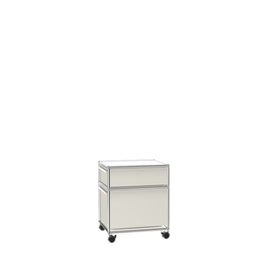Modern 2 Drawer Pedestal Filing Cabinet (M) Side View