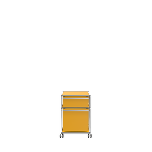 Modern 2 Drawer Pedestal Filing Cabinet (M) in Golden Yellow
