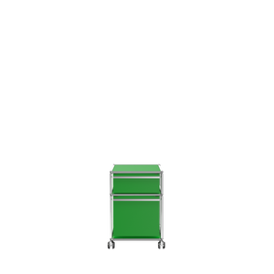 Modern 2 Drawer Pedestal Filing Cabinet (M) in Green
