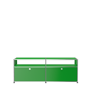 USM Haller Media Storage with Shelves (O2) in Green