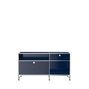 USM Haller Credenza TV Stand (O3) in Steel Blue