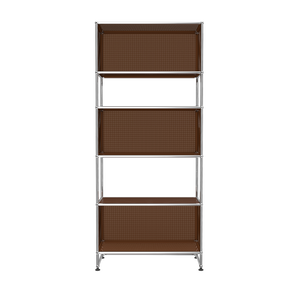 USM Haller 3 Box Shelving with Perforated Panels (RE119) in Brown