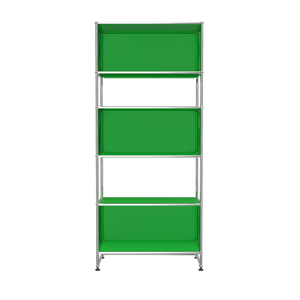 USM Haller 3 Box Shelving with Perforated Panels (RE119) in Green