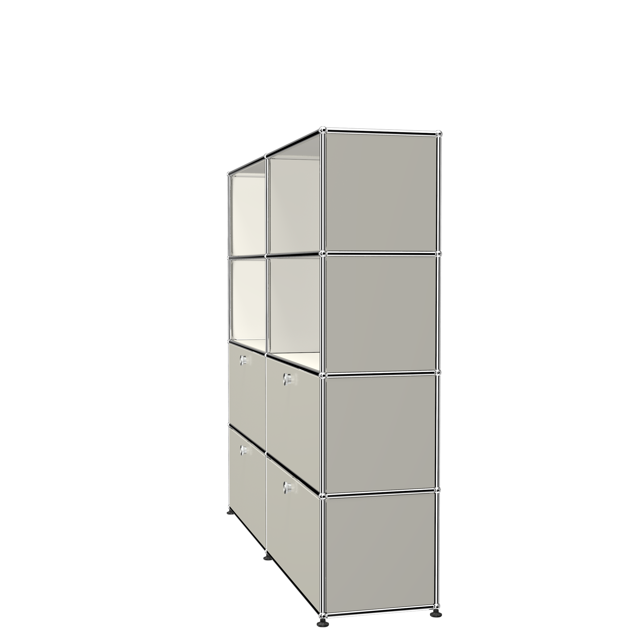 USM Haller Storage & Shelving Unit With Drawers (S2) Side View