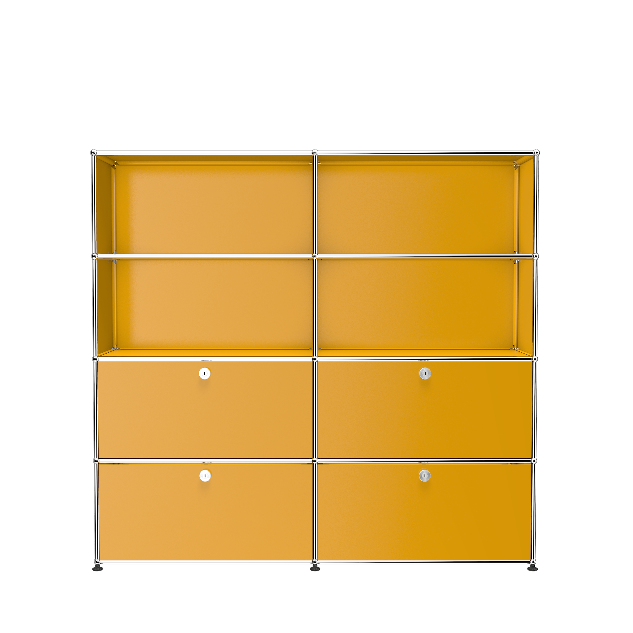 USM Haller Storage & Shelving Unit With Drawers (S2) in Golden Yellow