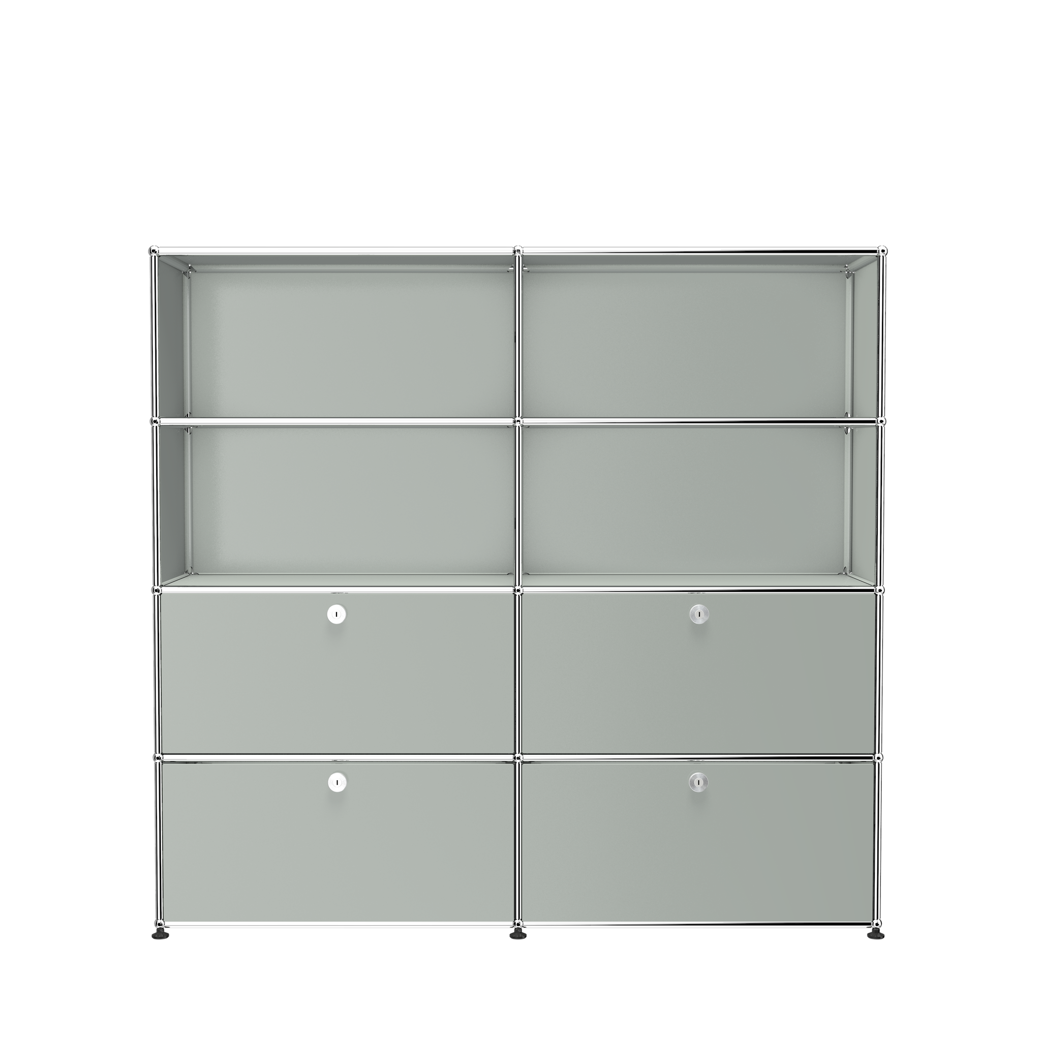 USM Haller Storage & Shelving Unit With Drawers (S2) in Light Gray