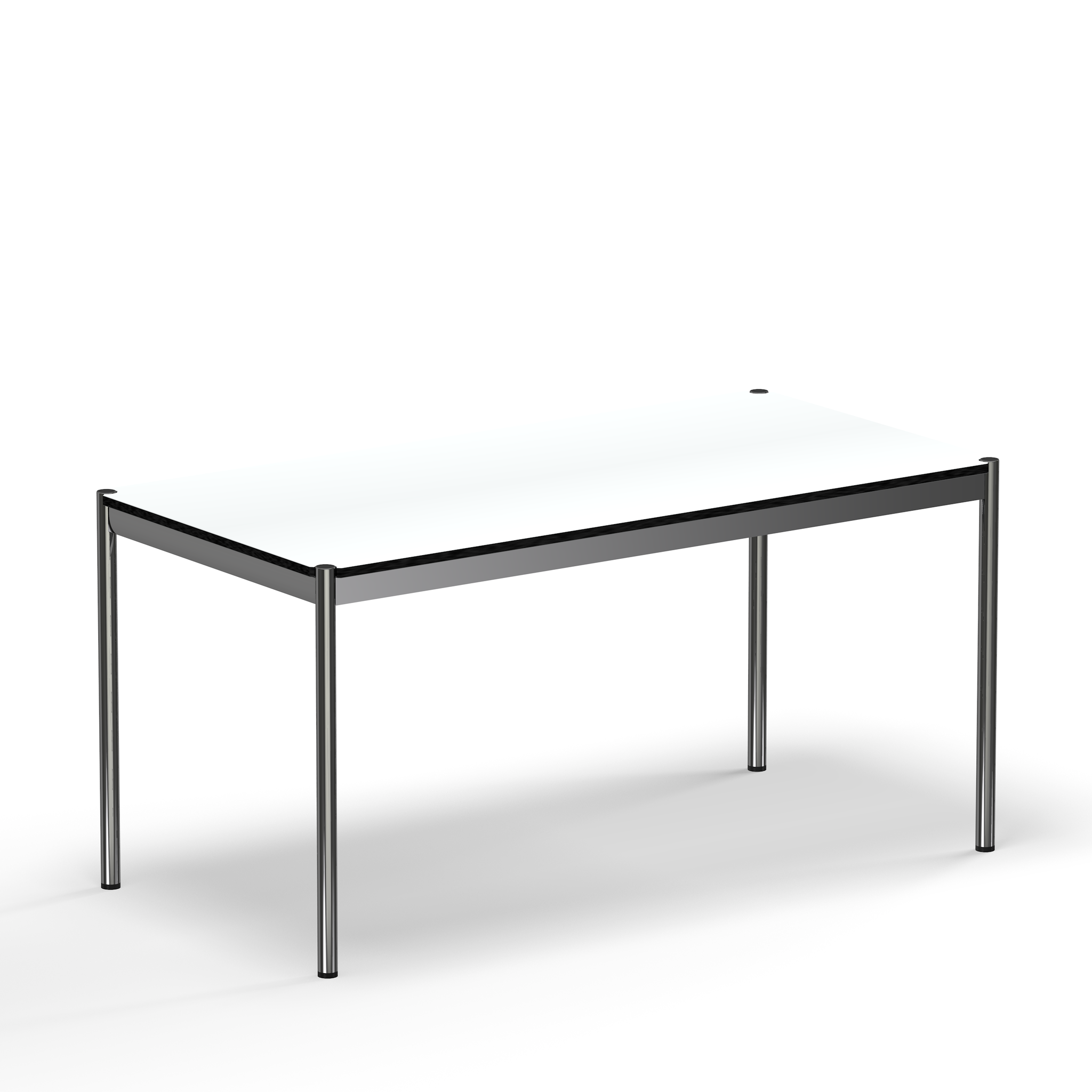 USM Haller Pearl Gray White Laminate Table (T59) – USM Modular Furniture