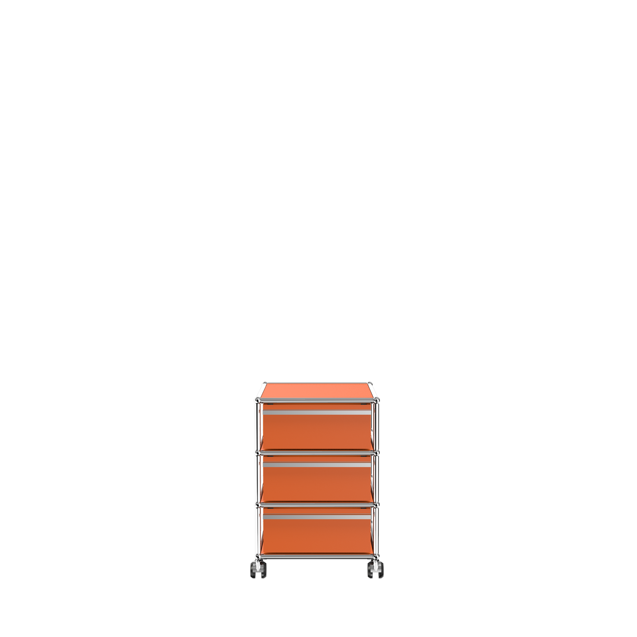 USM Modular Storage Pedestal with Drawers (V) in Pure Orange