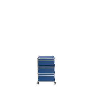 USM Modular Storage Pedestal with Drawers (V) in Gentian Blue