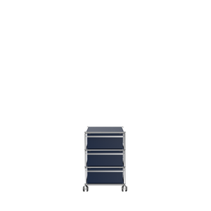 USM Modular Storage Pedestal with Drawers (V) in Steel Blue