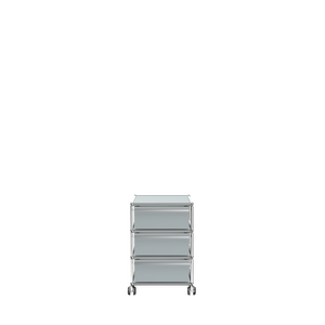 USM Modular Storage Pedestal with Drawers (V) in Matte Silver