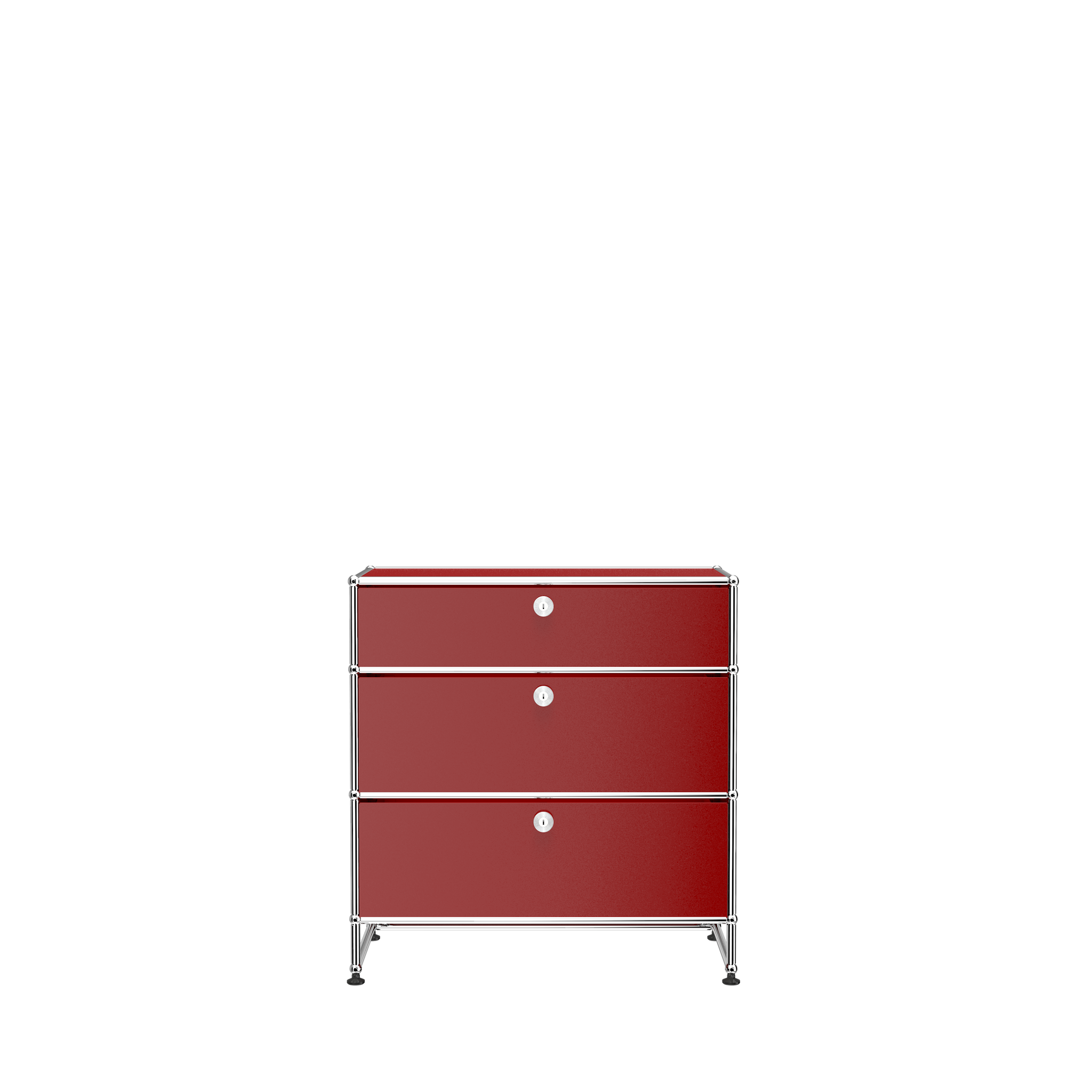 3 Drawer Storage Modular Dresser (Y) in Ruby Red